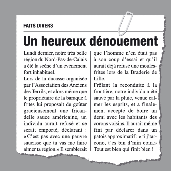 Rubrique Faits divers