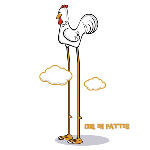 Coq en pattes