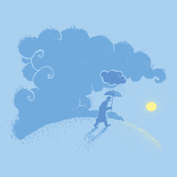 la tete dans les nuages