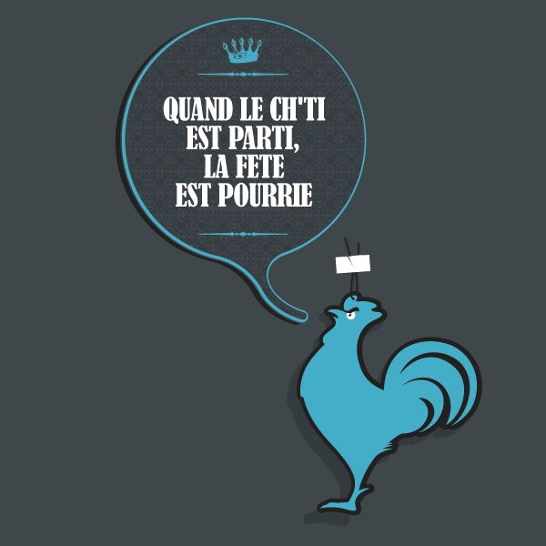 Quand le ch'ti est parti, la fete est pourrie